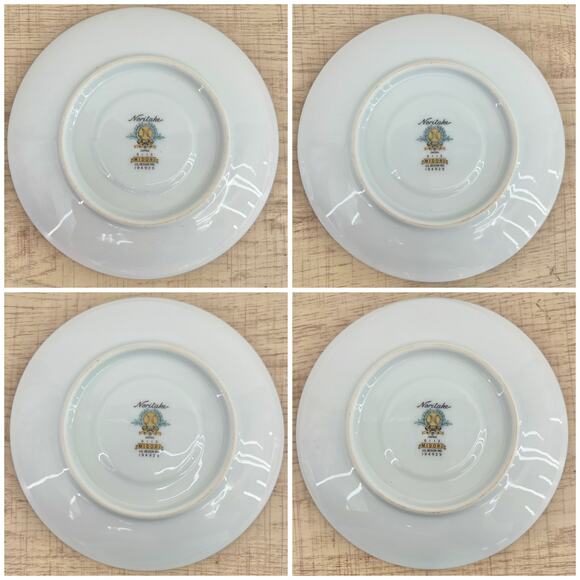 Noritake VINTAGE 60s Midori Japanese Porcelain Saucer Tea Cup Set Bamboo 6113 M2 - Picture 10 of 14